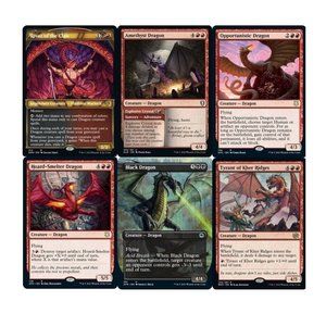 MTG Commander Dragon Deck EDH Deck Rivaz of the Claw 100 Magic Cards Custom - NM